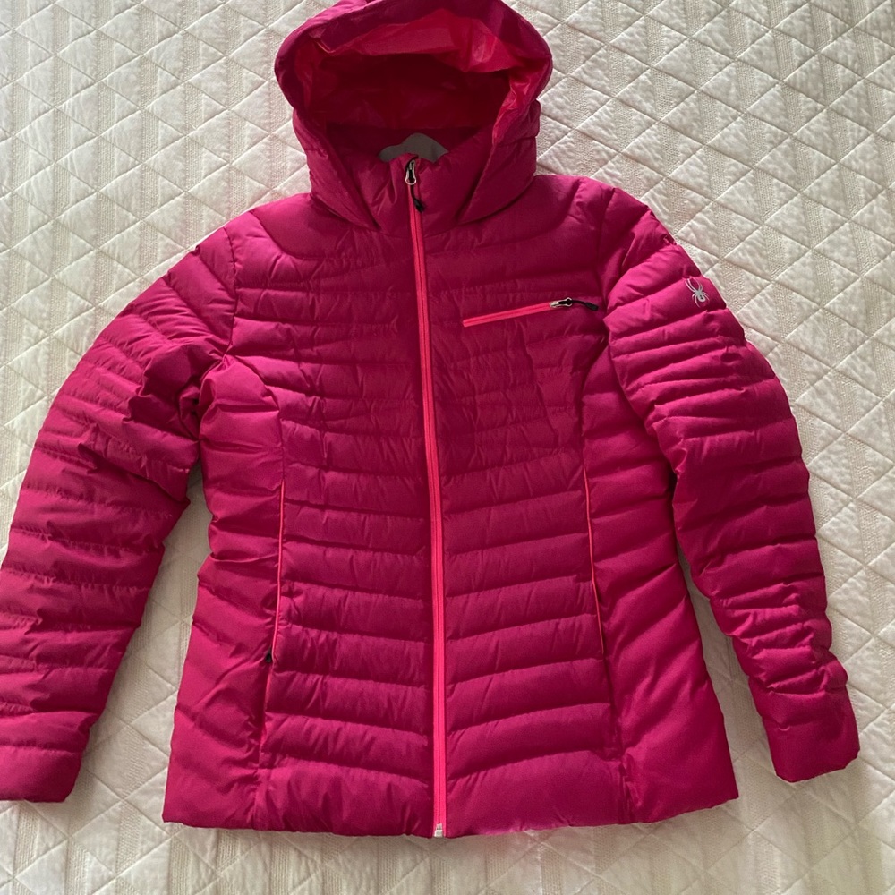 Spyder Large women’s down puffy Coat pink